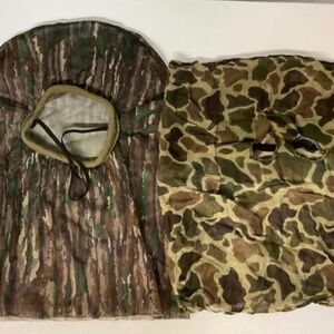 2 CAMOUFLAGE FULL HEAD MESH HUNTING MASKS